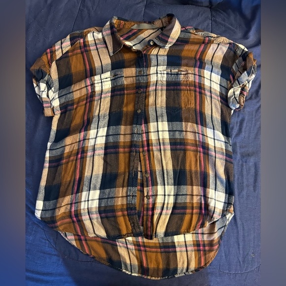 Harley-Davidson Brown Plaid Button Down Shirt - Picture 5 of 5